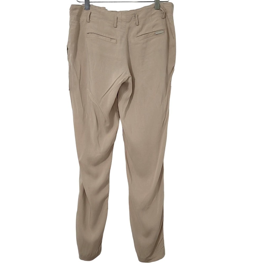 Michael Kors Utility Pants 4 Beige Neutral Pockets Mid Rise Casual Pockets - Picture 3 of 10